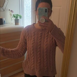 Lavender knit sweater
